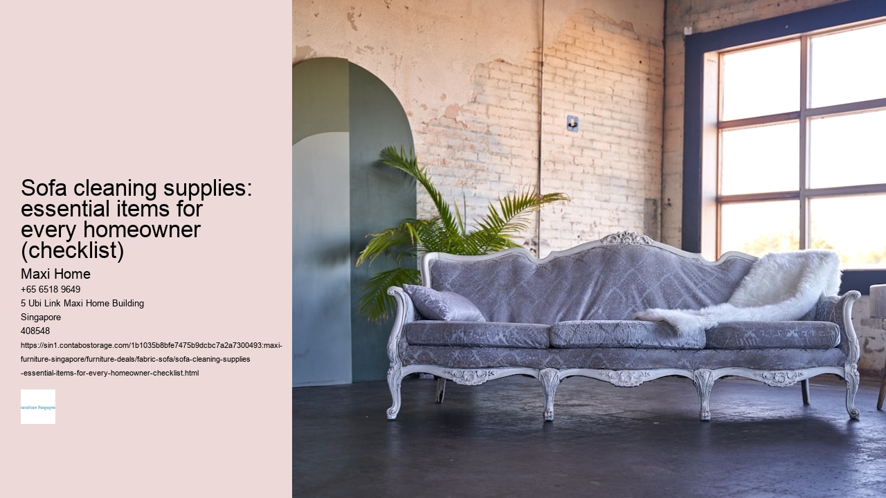 Sofa cleaning supplies: essential items for every homeowner (checklist)
