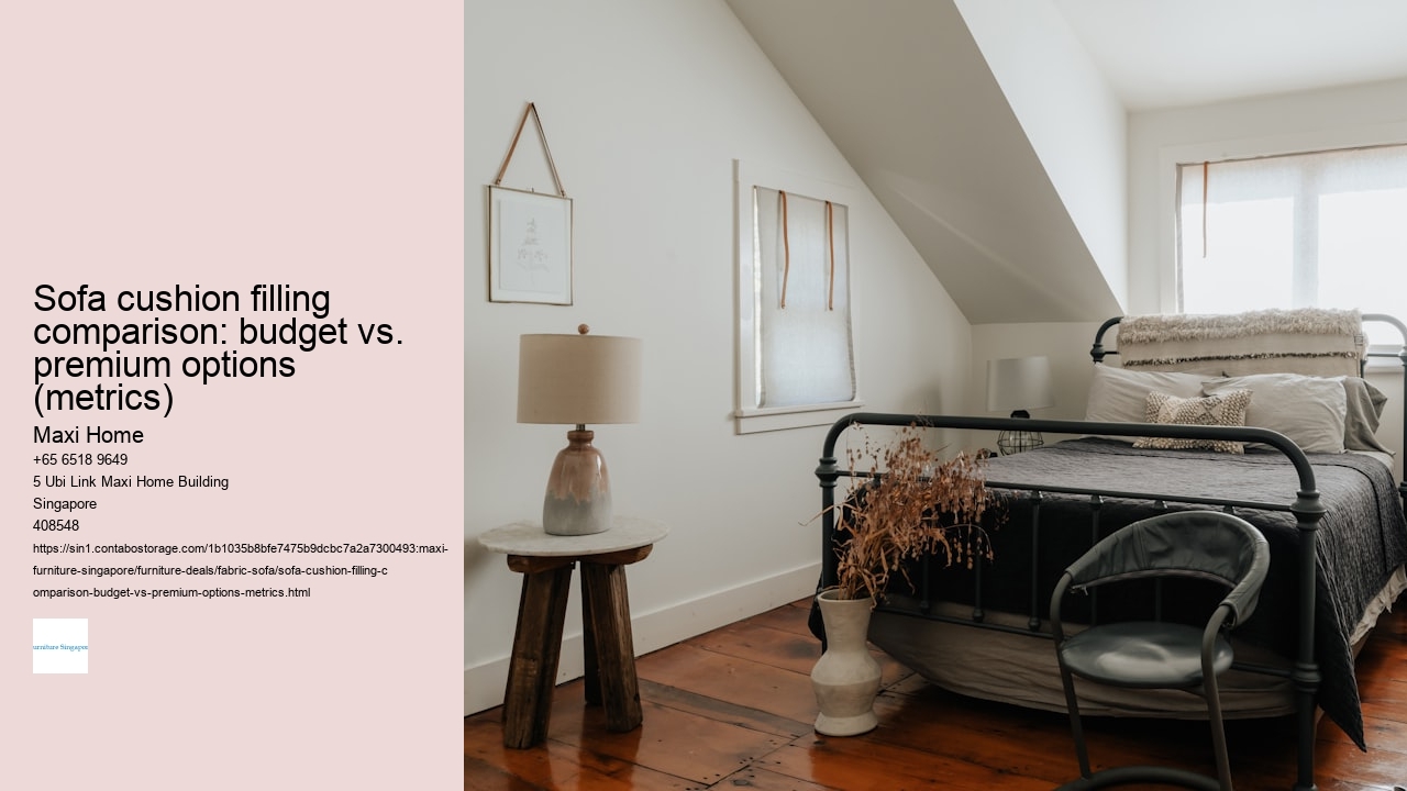 Sofa cushion filling comparison: budget vs. premium options (metrics)