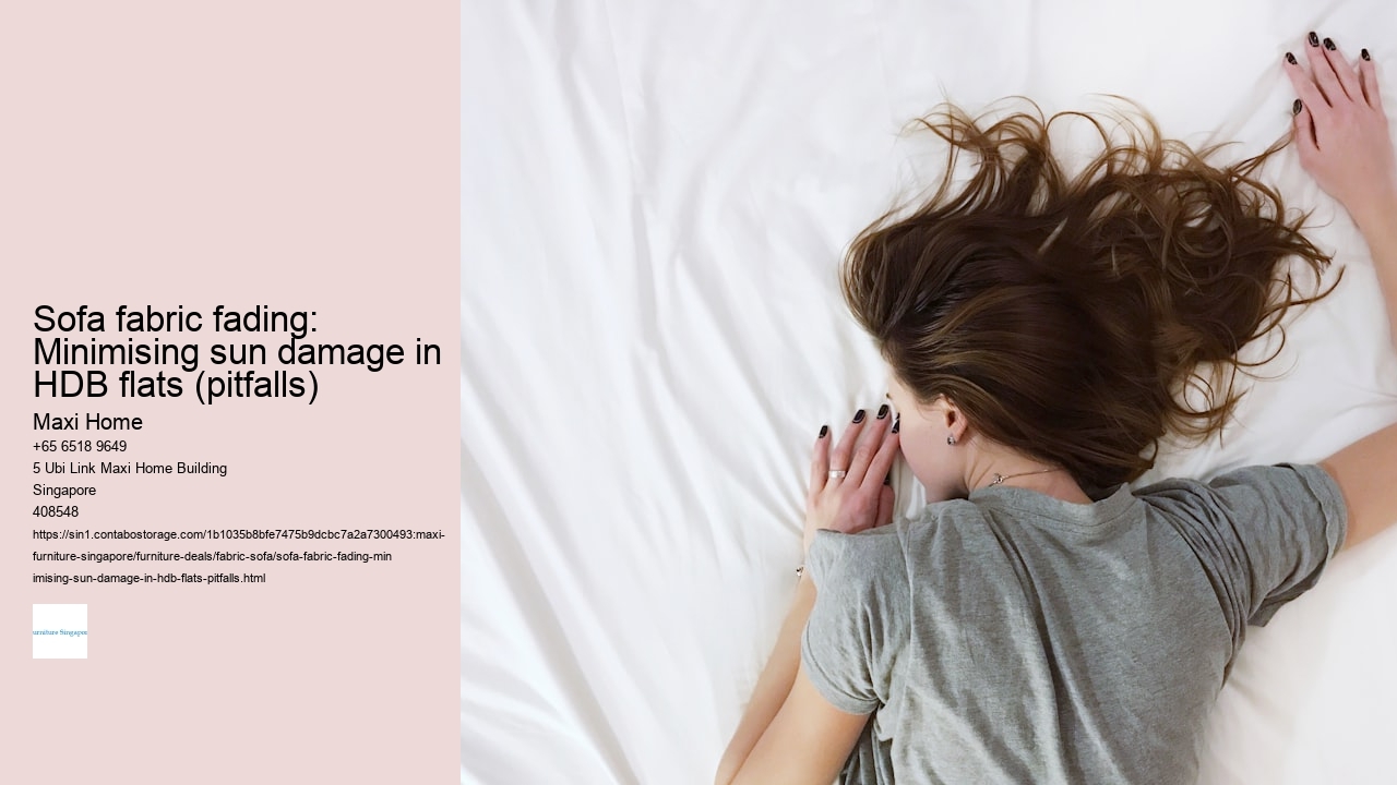 Sofa fabric fading: Minimising sun damage in HDB flats (pitfalls)