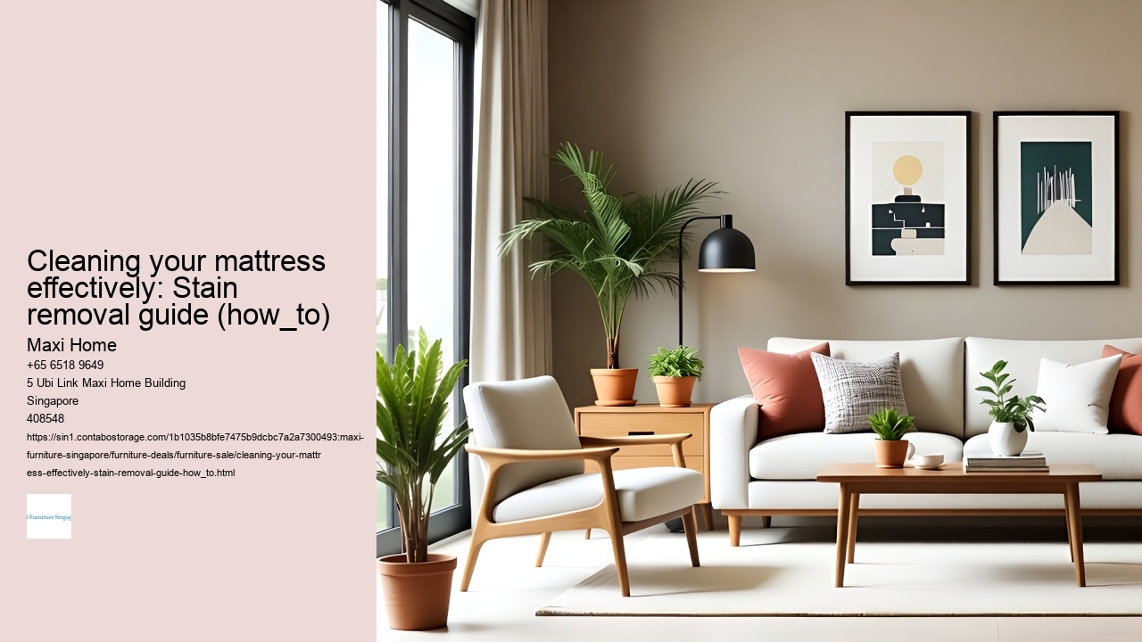 Cleaning your mattress effectively: Stain removal guide (how_to)