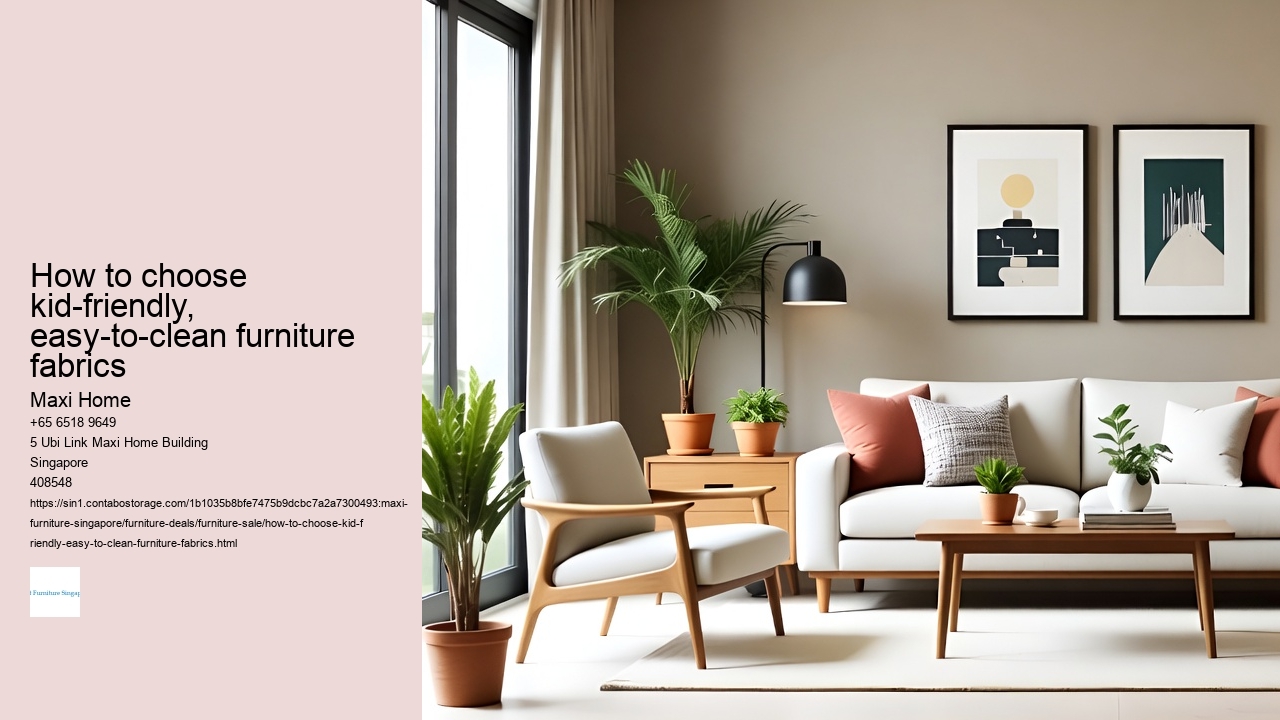 How to choose kid-friendly, easy-to-clean furniture fabrics