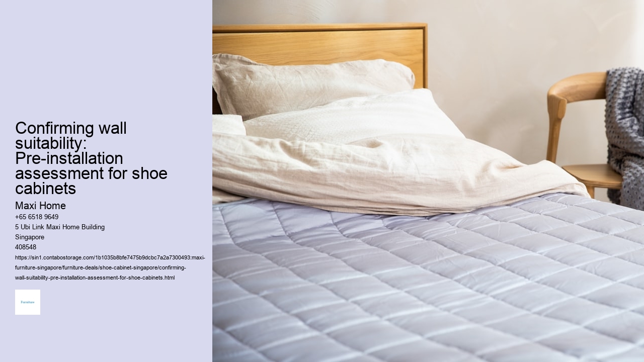 Confirming wall suitability: Pre-installation assessment for shoe cabinets