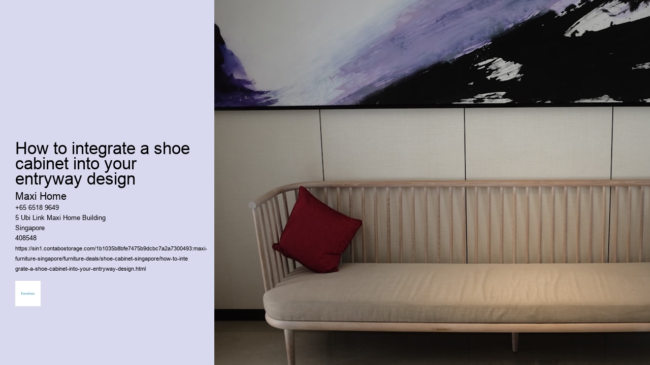 How to integrate a shoe cabinet into your entryway design
