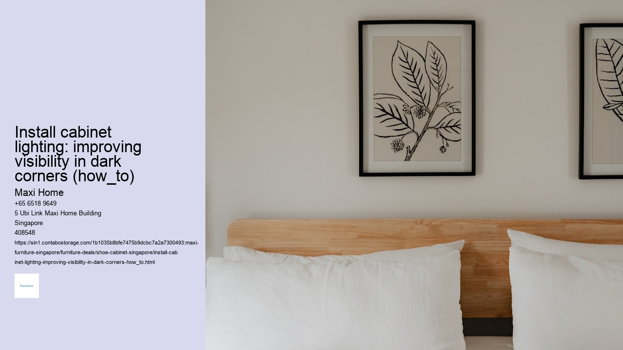 Install cabinet lighting: improving visibility in dark corners (how_to) Maxi Home Install cabinet lighting: improving visibility in dark corners (how_to)