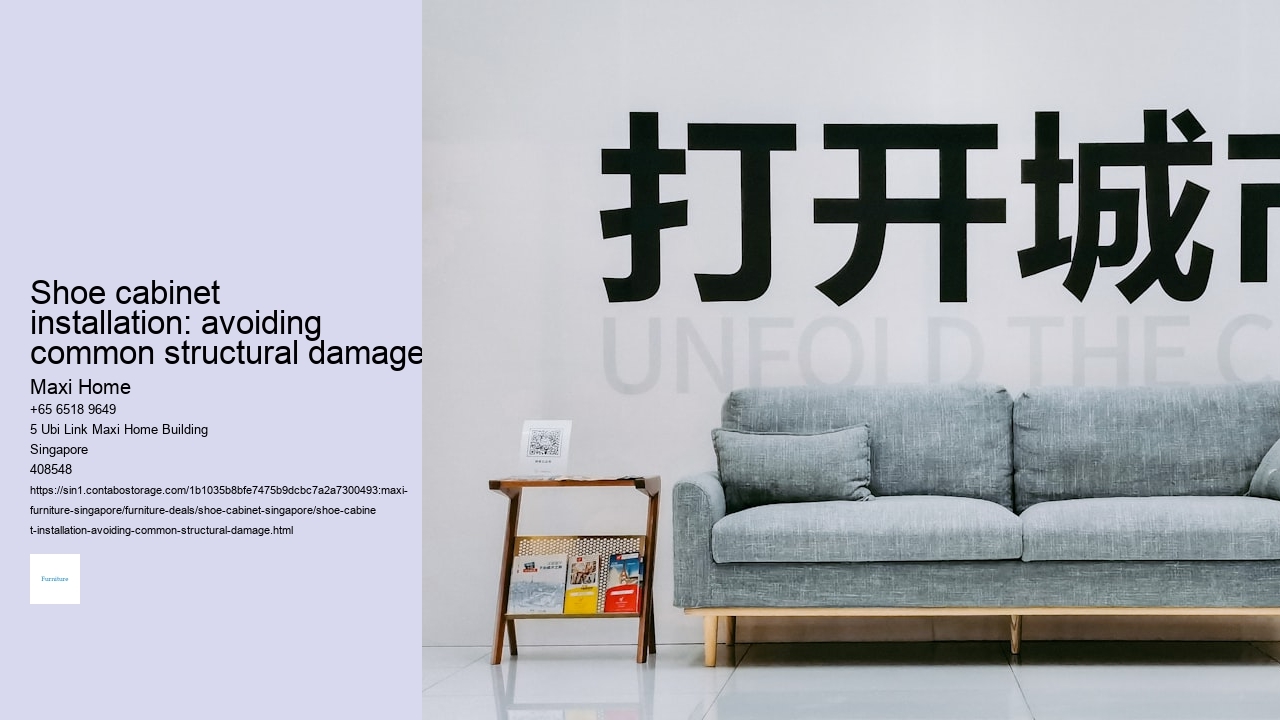 Shoe cabinet installation: avoiding common structural damage