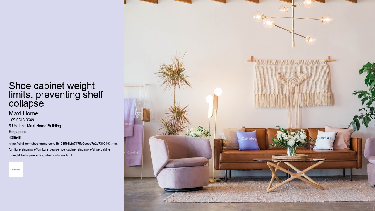 Shoe cabinet weight limits: preventing shelf collapse