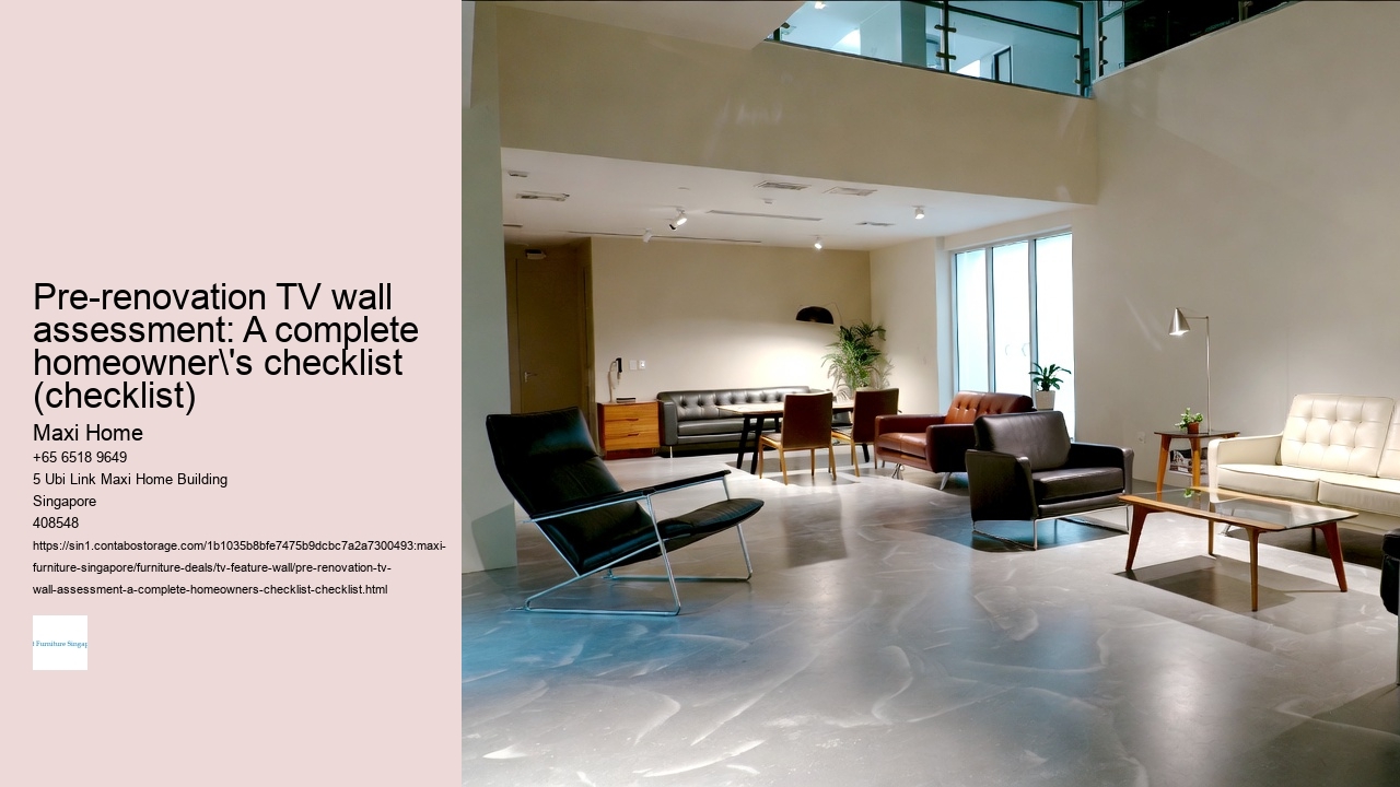 Pre-renovation TV wall assessment: A complete homeowner's checklist (checklist)