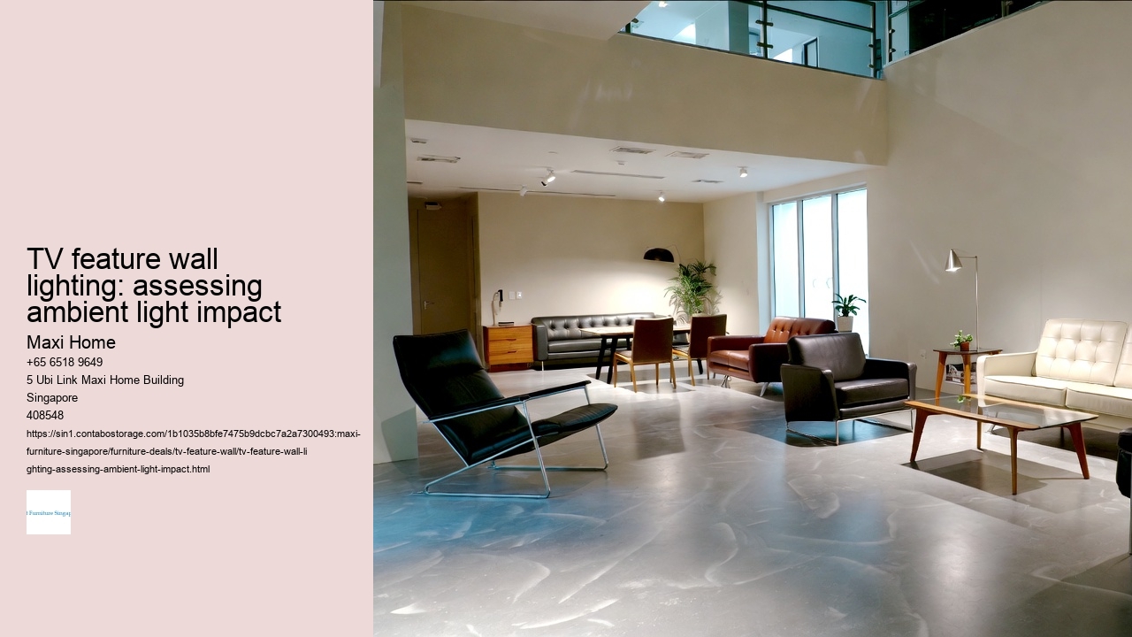 TV feature wall lighting: assessing ambient light impact