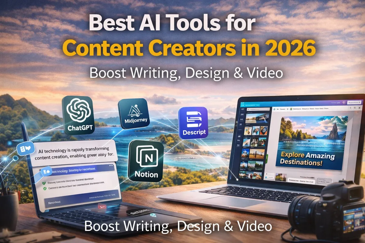 Best AI Tools for Content Creators in 2026 | Boost Writing, Design & Video