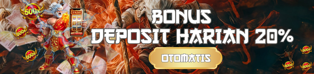 BONUS 20% DEPOSIT HARIAN