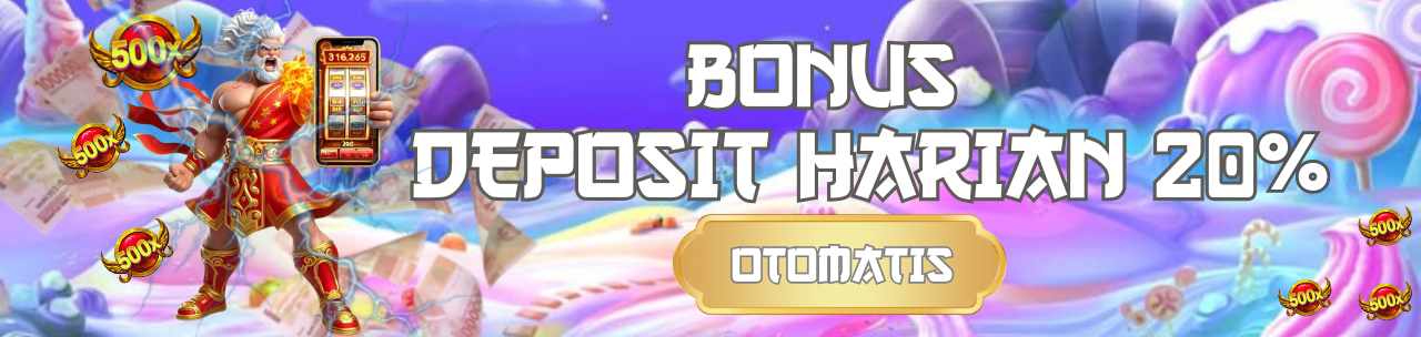 BONUS 20% DEPOSIT HARIAN