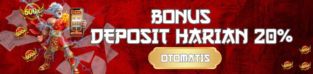 BONUS 20% DEPOSIT HARIAN