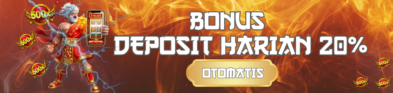 BONUS 20% DEPOSIT HARIAN