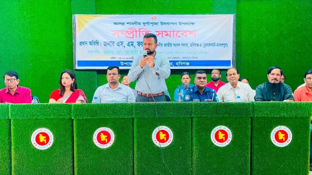 মাধবপুরে ১১৯ পূজামণ্ডপে আইপি ক্যামেরায় নজরদারি