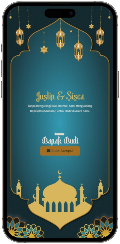 Contoh Template Undangan Online Tema Eternal-Arabic