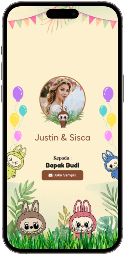 Contoh Template Undangan Online Tema Eternal-Labubu