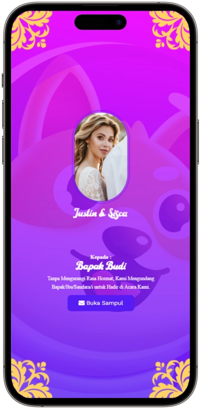 Contoh Template Undangan Online Tema New-Purple