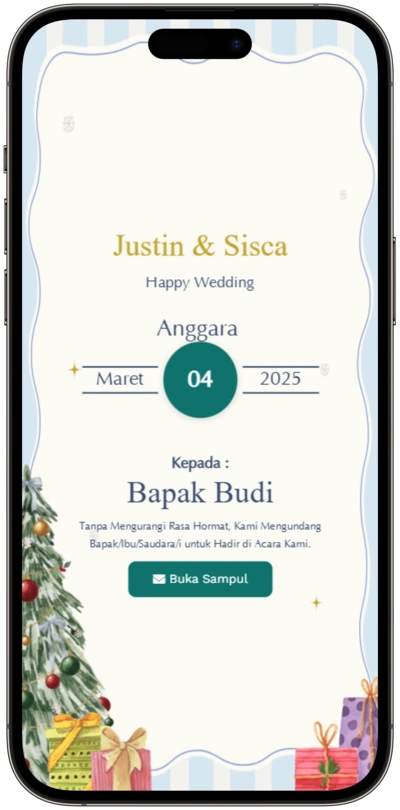 Contoh Template Undangan Online Tema Vintage-Christmas