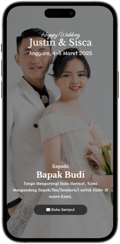 Contoh Template Undangan Online Tema Simple-Devotion
