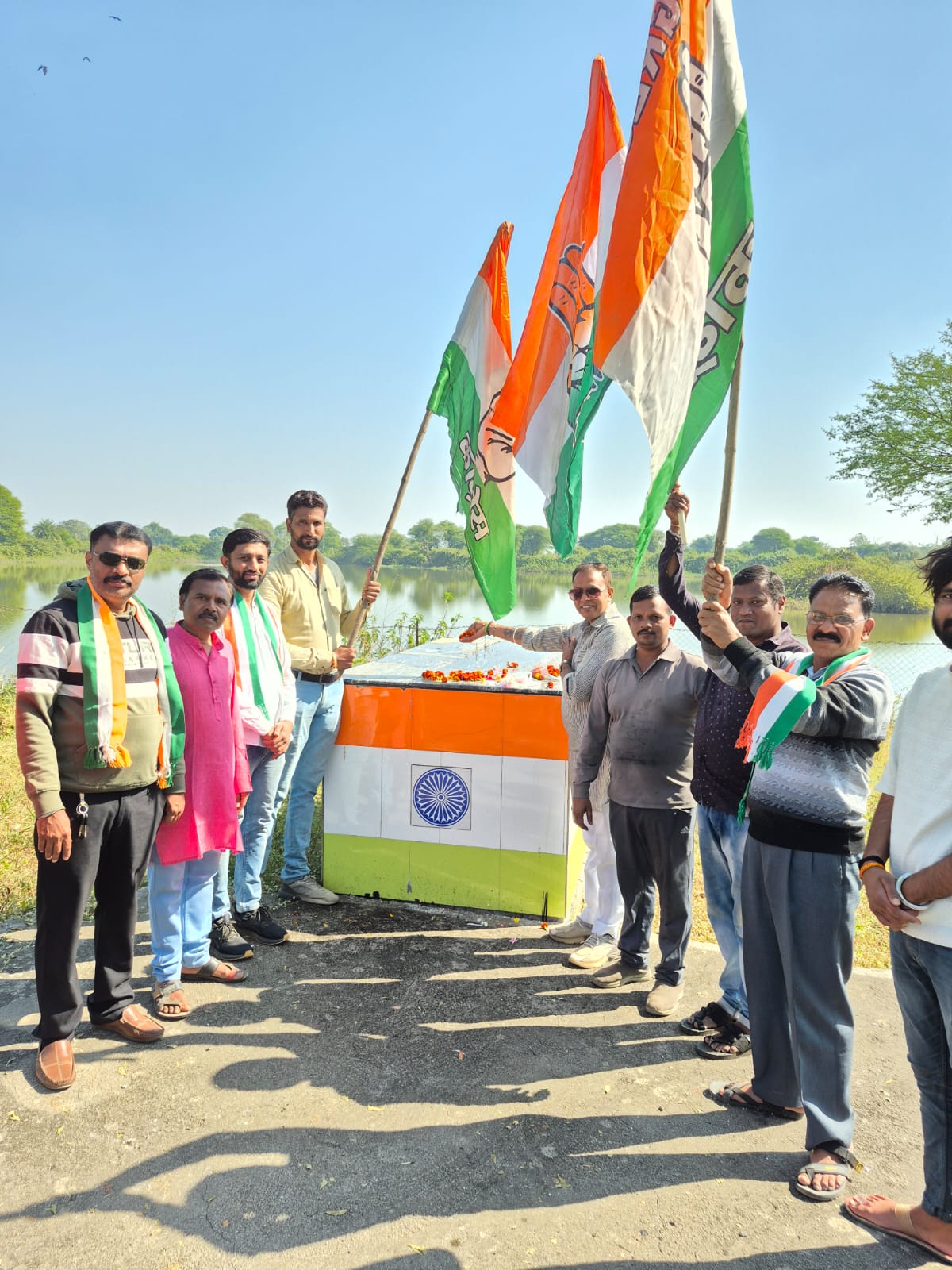 प्रभात पट्टन में कांग्रेस स्थापना दिवस का भव्य आयोजन, बड़ी संख्या में कार्यकर्ता और पदाधिकारी आयोजन में उपस्थित