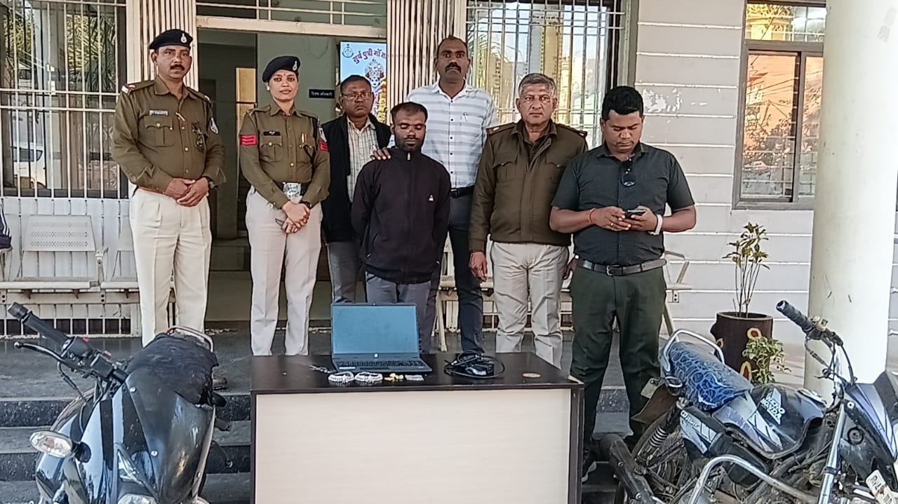 मुलताई पुलिस ने चार चोरियों का किया खुलासा, आरोपी  गिरफ्तार