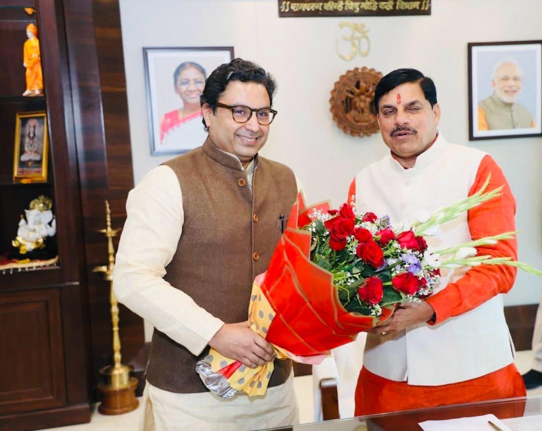 त्योंथर विधायक ने मुख्यमंत्री से की मुलाकात, विकास कार्यों पर हुई विस्तृत चर्चा