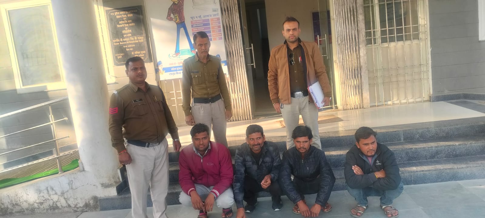 सिलवानी पुलिस की त्वरित कार्रवाई: धान चोरी के चार आरोपी गिरफ्तार