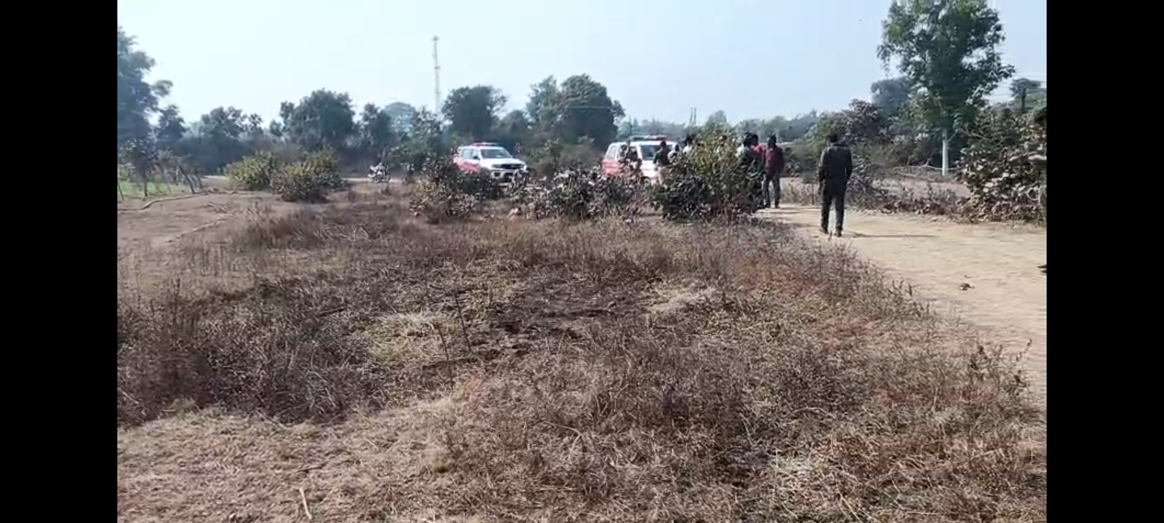 हाइटेंशन लाइन में तार फसाते समय लगा करेंट