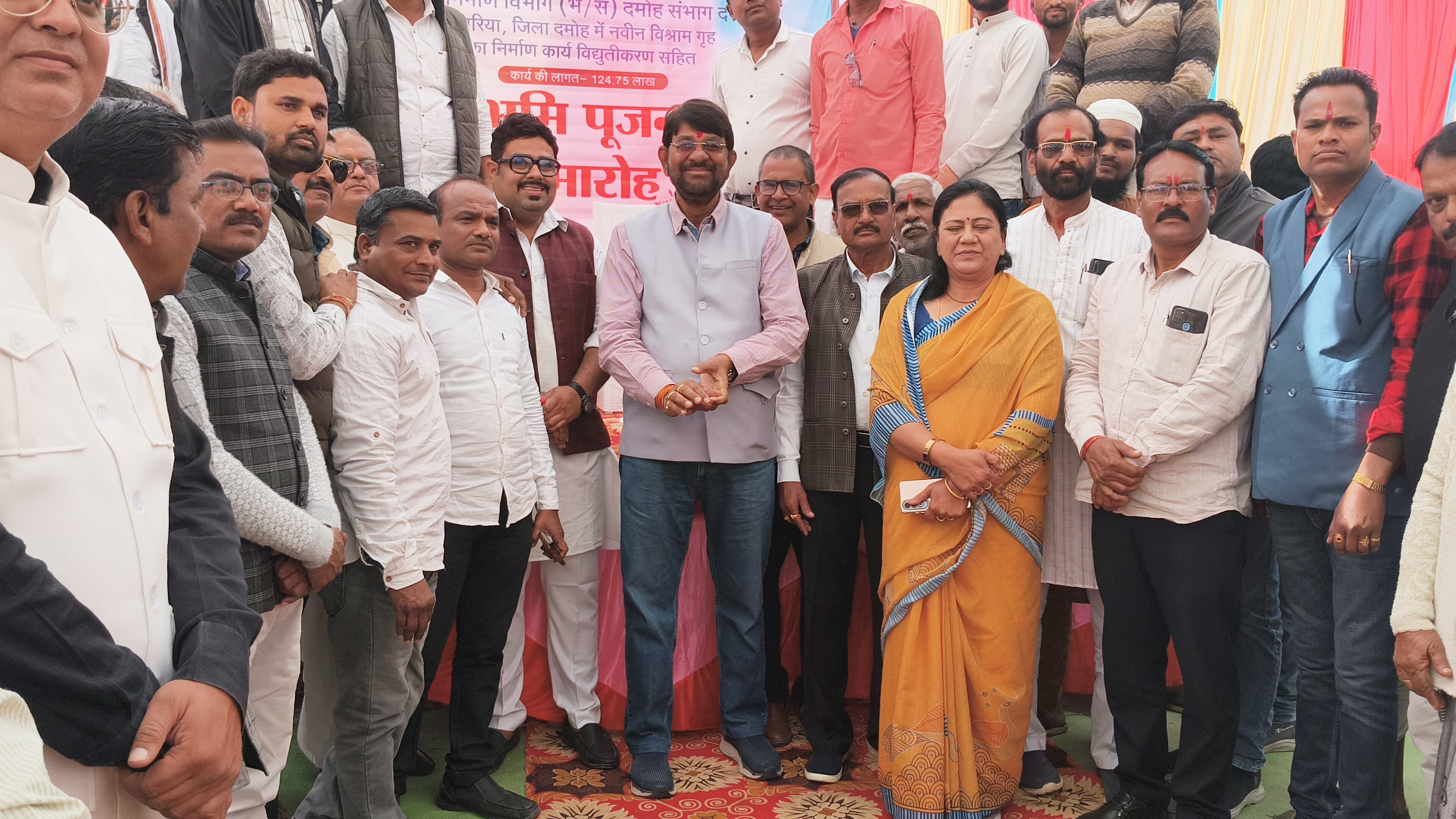 एक करोड़ 99 लाख से बनने वाले रेस्ट हाउस का भूमि पूजन