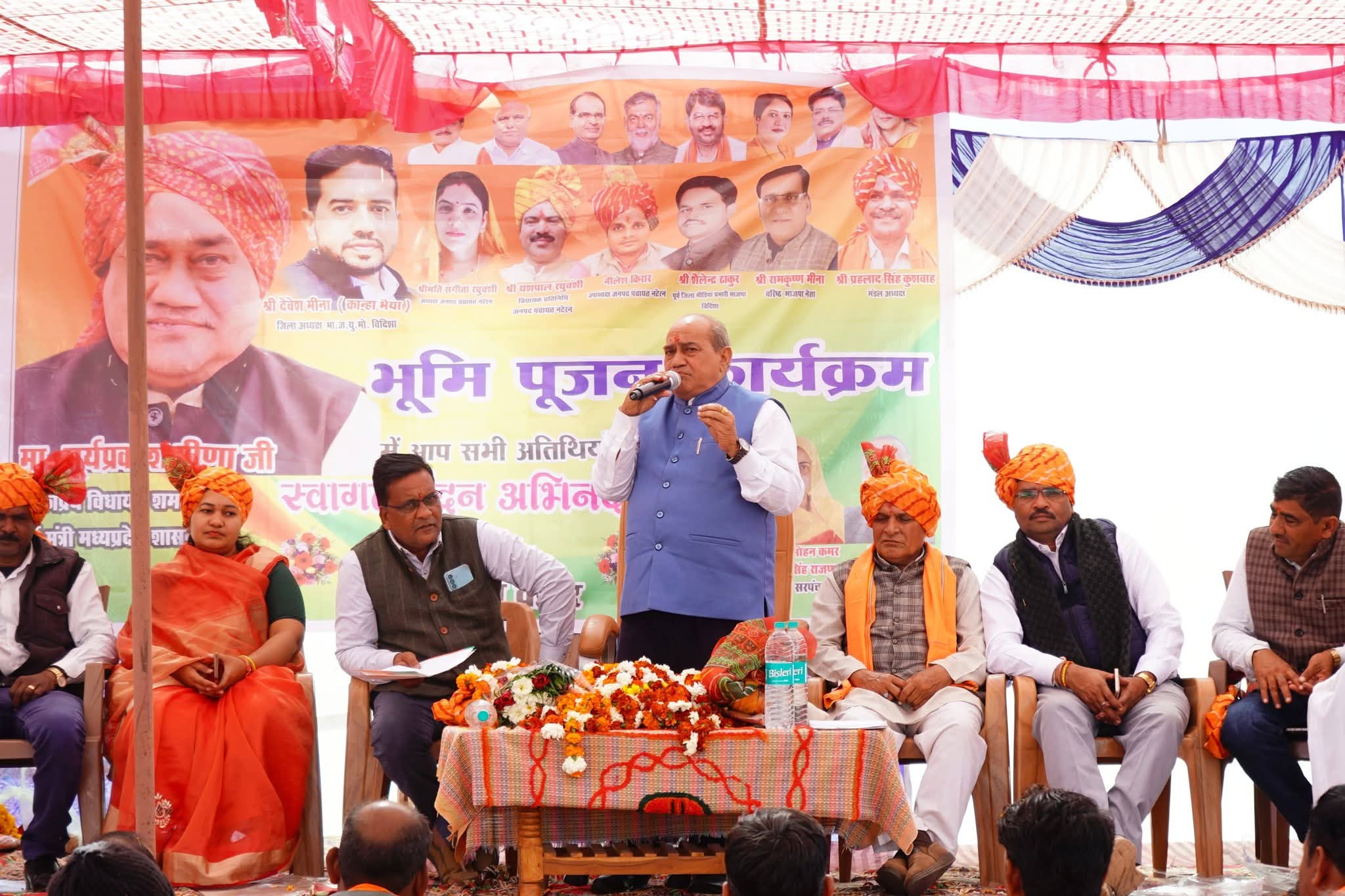 शमशाबाद: विधायक सूर्यप्रकाश मीणा ने किया सामुदायिक भवनों का भूमिपूजन