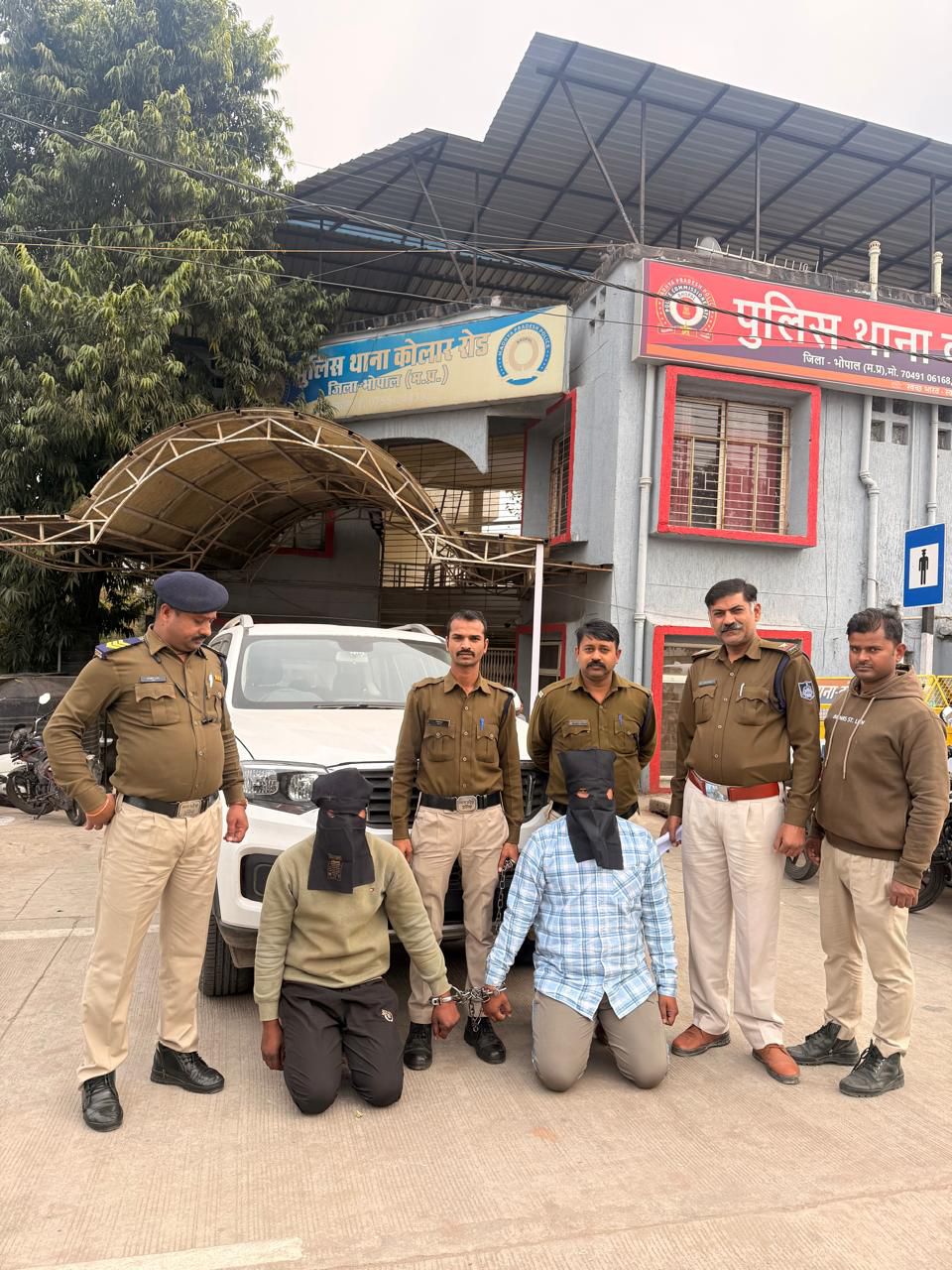 भोपाल में दिनदहाड़े हिस्ट्रीशीटर पर हमला: दो आरोपी गिरफ्तार, स्कार्पियो जब्त