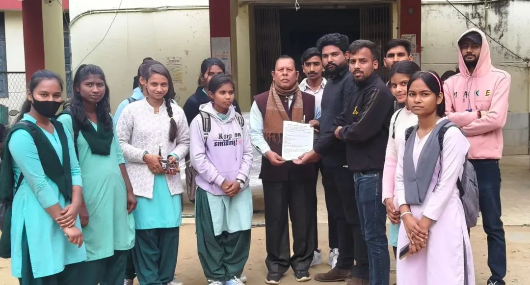 सीधी | शासकीय कन्या स्नातकोत्तर महाविद्यालय में छात्राओं की समस्याओं पर एनएसयूआई का ज्ञापन