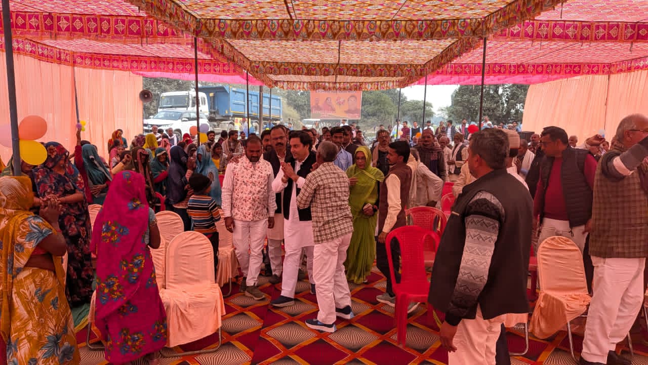 त्योंथर: विधायक सिद्धार्थ तिवारी 'राज' ने किया बदौली में विकास कार्यों का भूमि पूजन