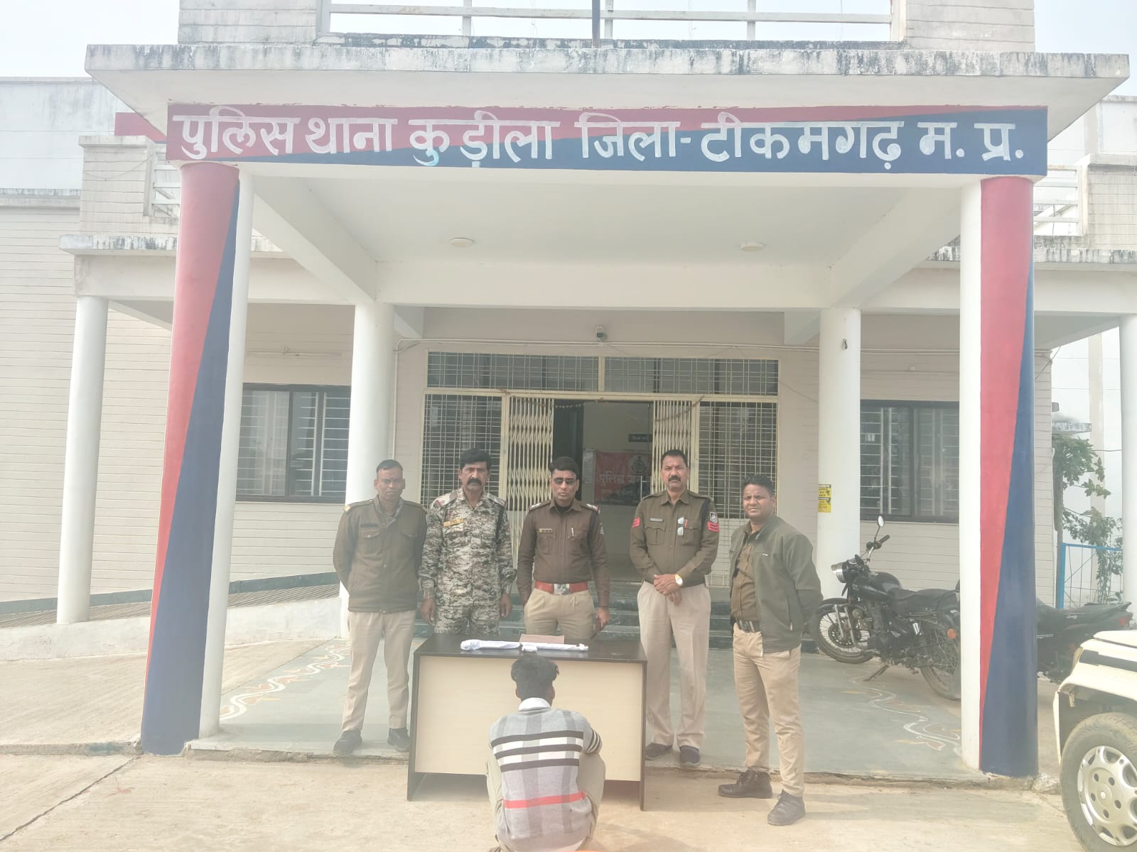 अवैध हथियार के साथ एक आरोपी गिरफ्तार, 12 बोर का कट्टा एवं कारतूस जप्त