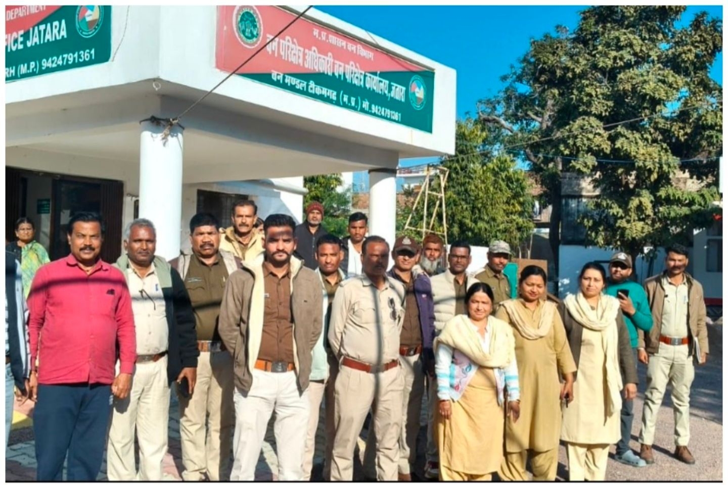 वन भूमि पर अतिक्रमण कर किया जा रहा था ईंट निर्माण कार्य