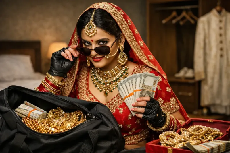 लुटेरी दुल्हन ने सुहागरात का सपना दिखा कर सोने चांदी लूटा गैंग के दो सदस्य पुलिस के हत्थे चढ़े