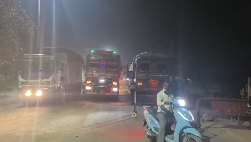नेशनल हाईवे 30 सोहागी पहाड़ पर चेक पॉइंट के नाम पर अवैध वसूली