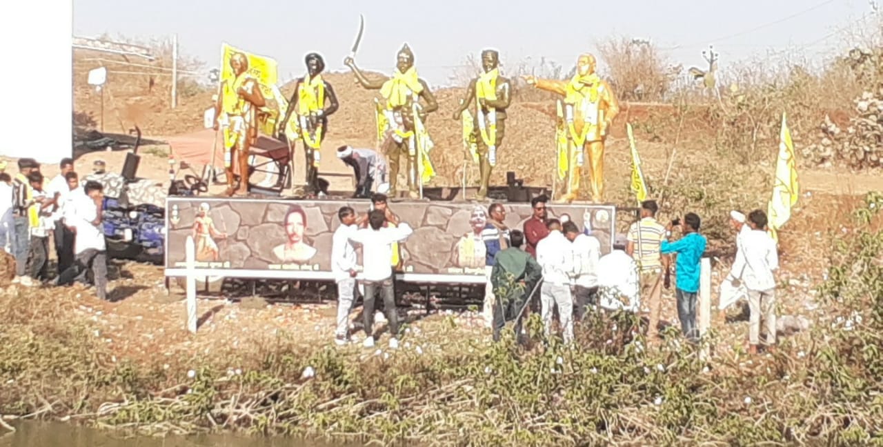 भीमपुर में जयस के नेतृत्व में महापुरुषों की मूर्तियों का भव्य अनावरण posted by Mohammad Afsar  from Multai