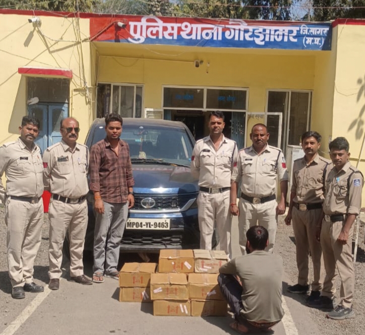 *सागर पुलिस की बड़ी कार्रवाई : अवैध शराब परिवहन पर कड़ा प्रहार, 12 पेटी शराब सहित वाहन जब्त* posted by Manish Kumar Chaubey from Sagar