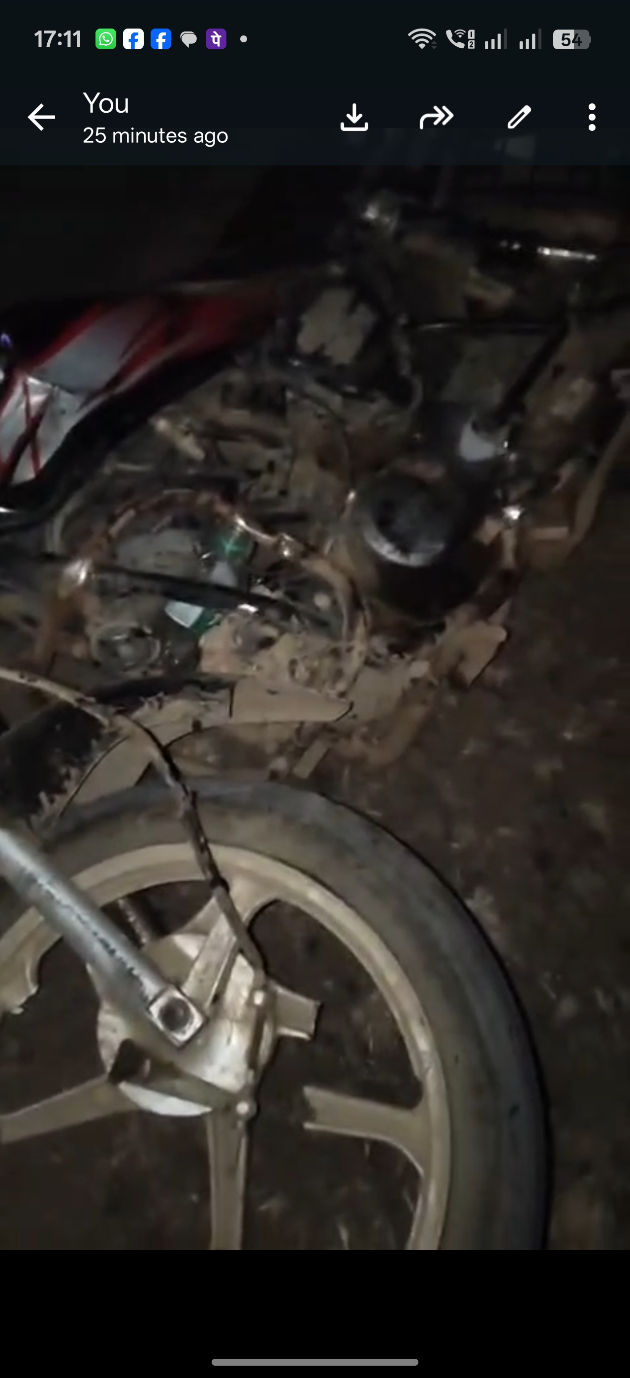 बाइक सवार की मौत पिकअप की टक्कर से posted by Ved Parkash Arya from Guna