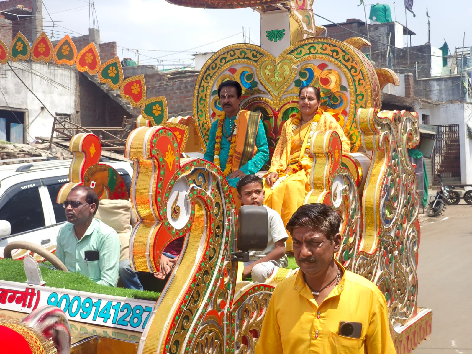 45 वर्षों की परंपरा के साथ चैत्र नवरात्र पर निकली कलश यात्रा posted by Sachin Jain from Betul