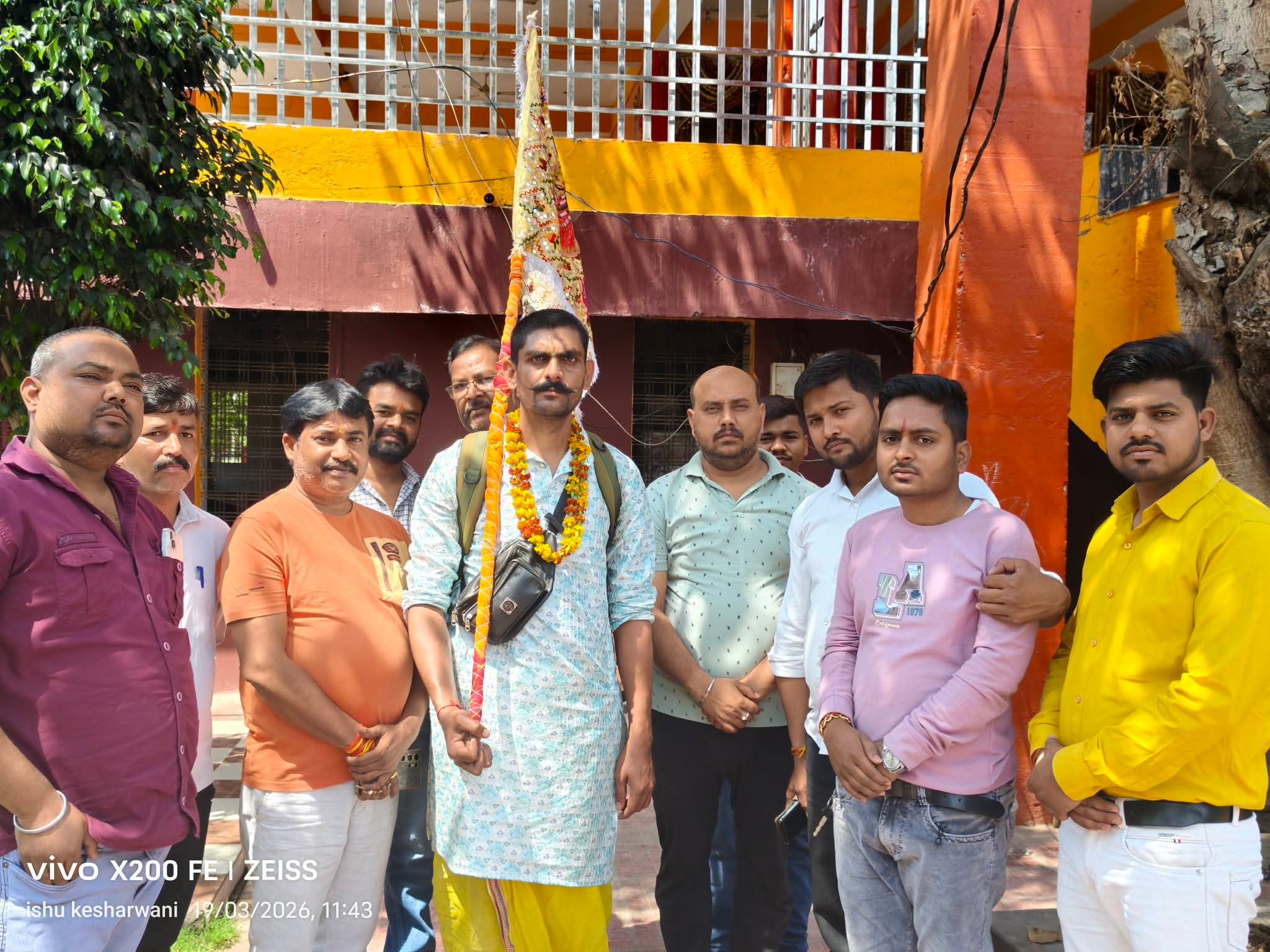 नीलेश तिवारी का पैदल खट्टू श्याम बाबा दर्शन यात्रा