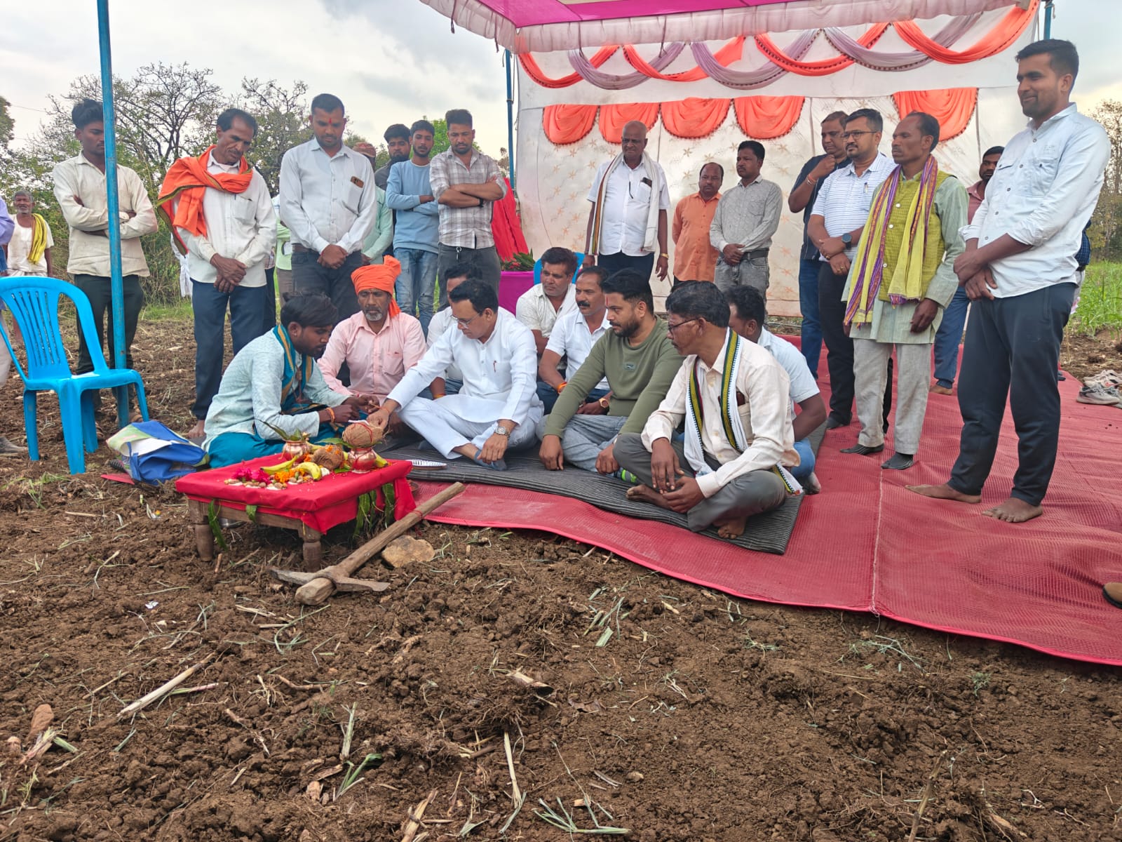 बहेड़ी पंचायत में 2.50 करोड़ की लागत से 33/11 केवी उपकेंद्र का भूमि पूजन, posted by Mohammad Asif Langha from Amla