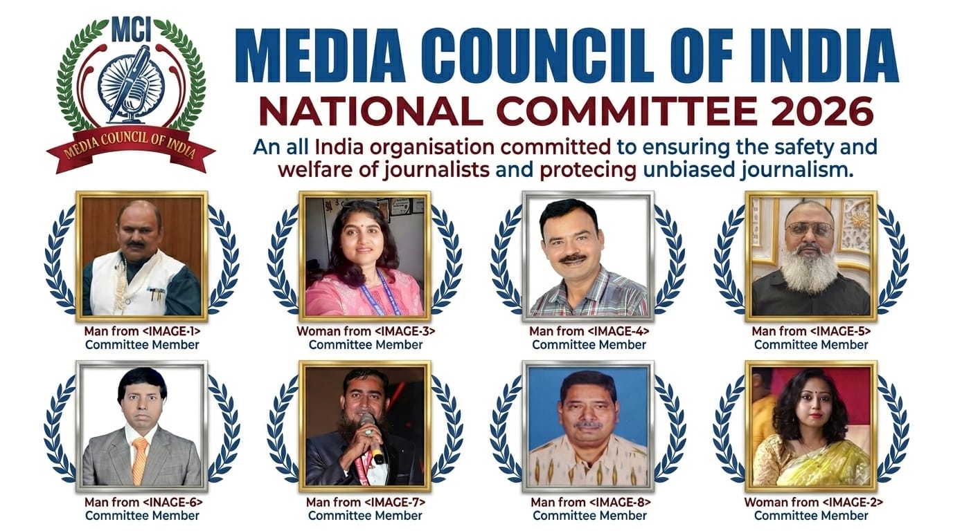 मीडिया कौंसिल ऑफ इंडिया की राष्ट्रीय कार्यसमिति की घोषित posted by Mohammad Asif Langha from Amla