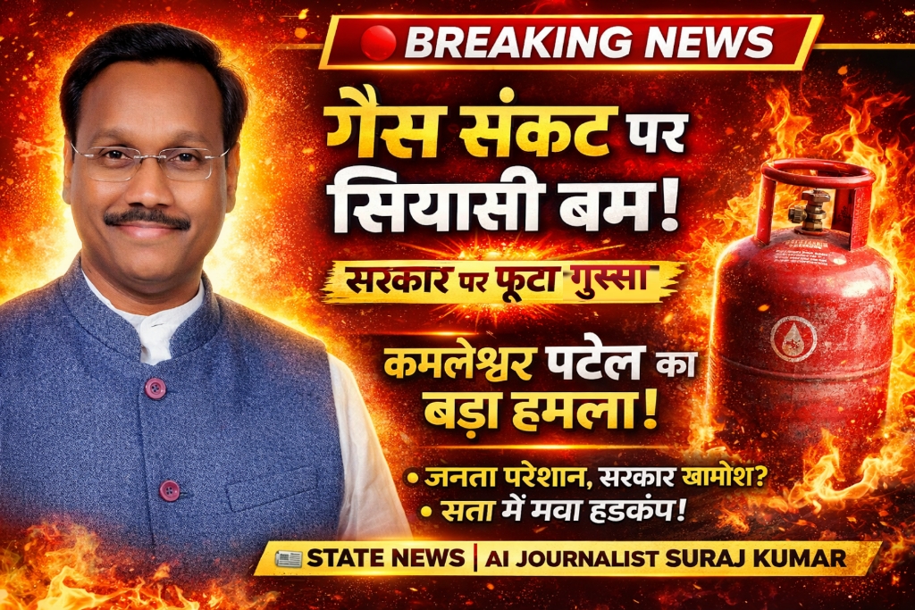 🟥 गैस संकट पर सियासी बम: कमलेश्वर पटेल का वार, सरकार कटघरे में — सत्ता के गलियारों में मचा हड़कंप posted by Suraj Kevat