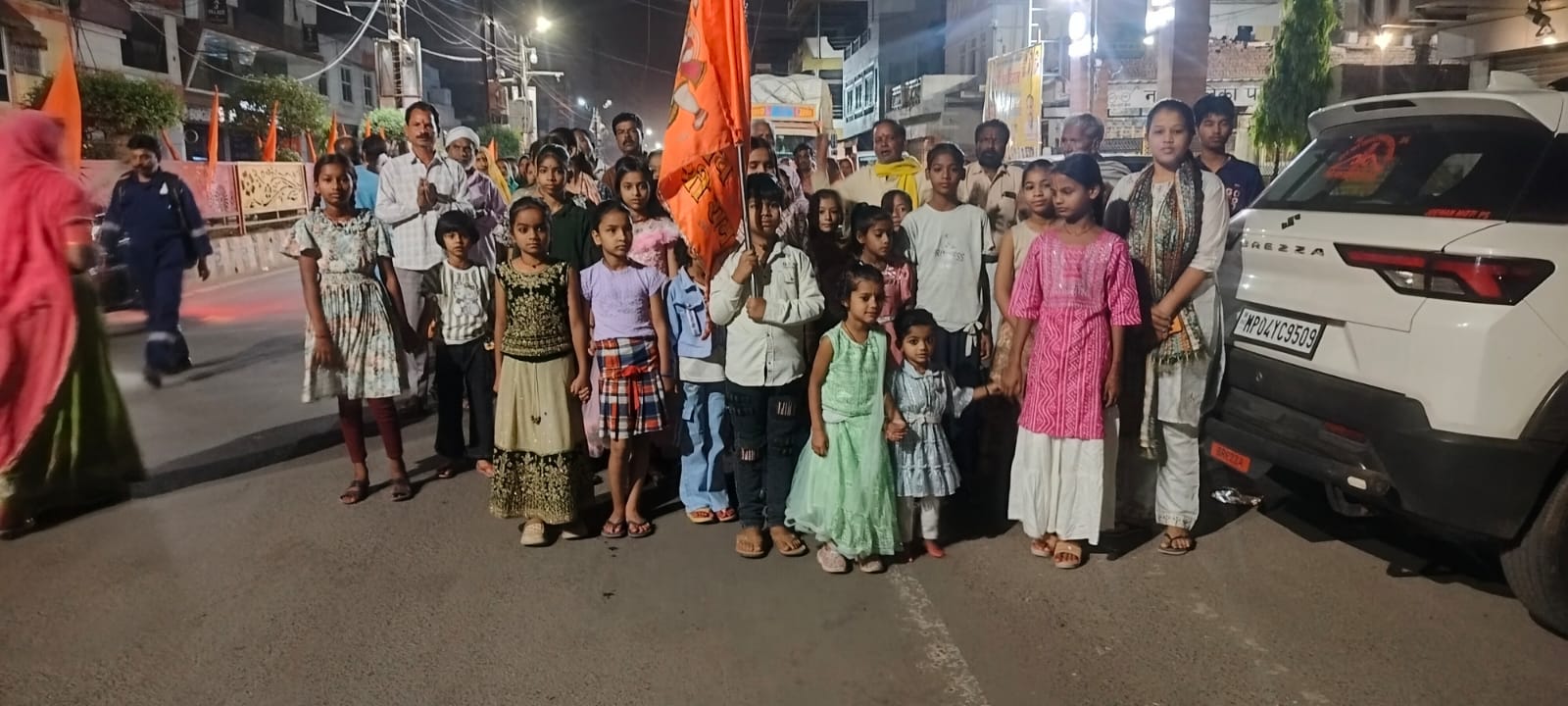 मां जागेश्वरी बीना प्रभातफेरी द्वारा भव्य कन्या पूजन 