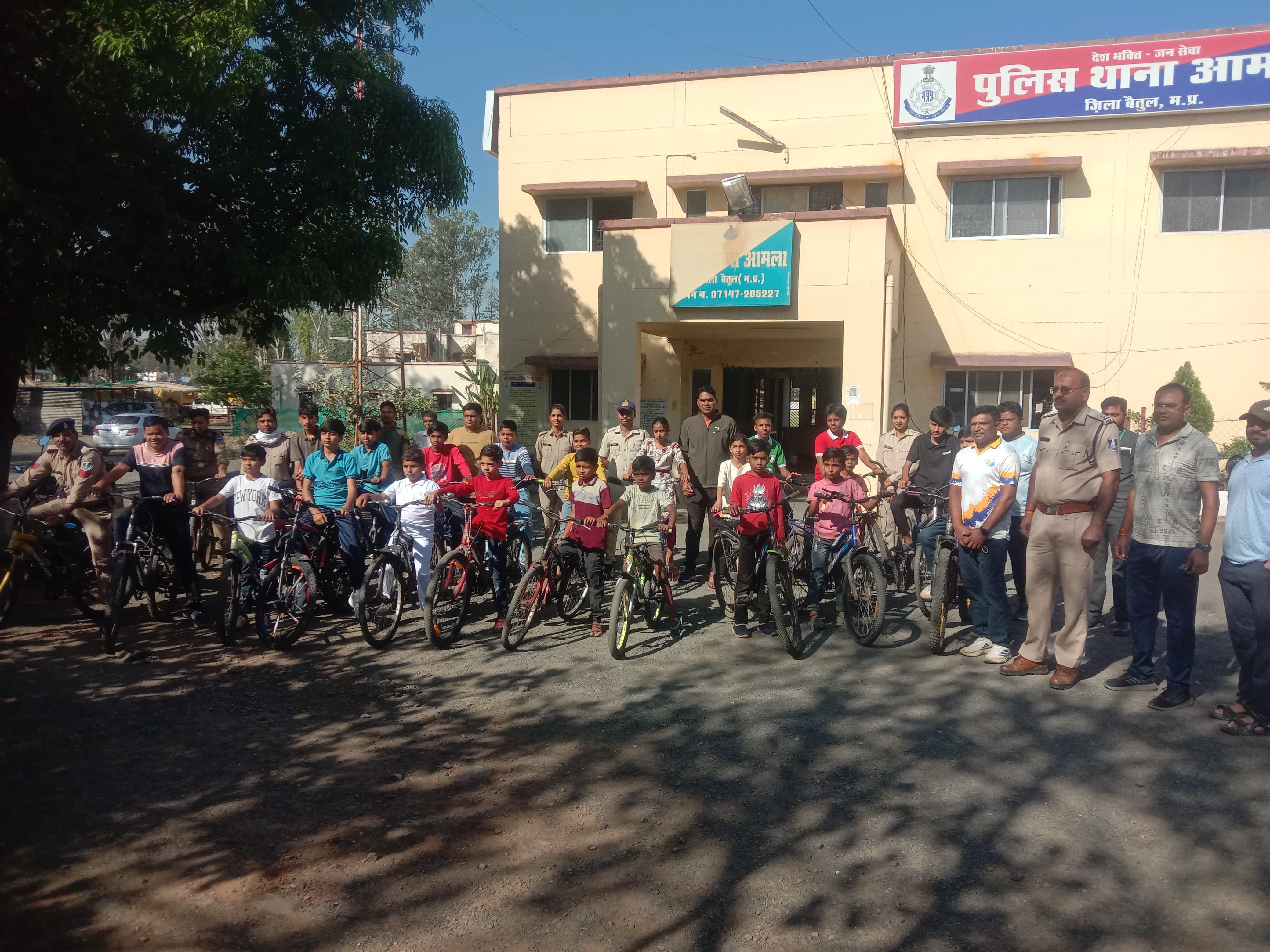 आमला में सरदार पटेल जयंती पर निकली साइकिल रैली posted by Mohammad Asif Langha from Amla