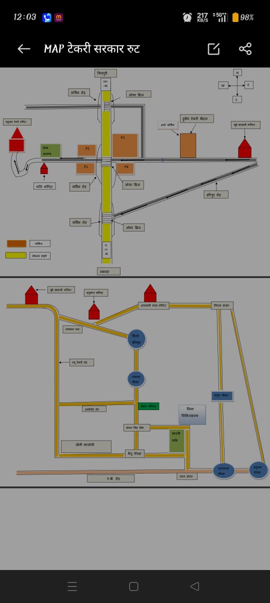 हनुमान जयंति पर टेकरी धाम में कड़ी सुरक्षा व्यवस्था posted by Ved Parkash Arya from Guna