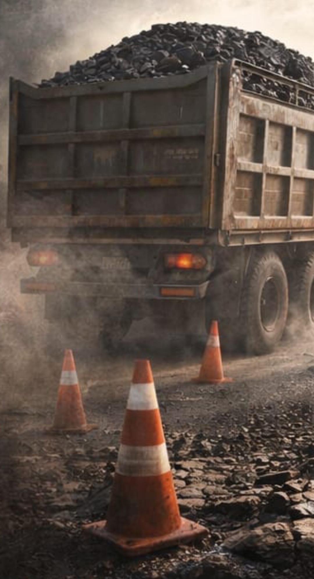 धनपुरी में कोयले की धूल से दमघुटता शहर posted by Irfan Khan  from Shahdol