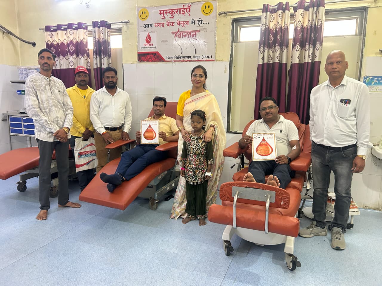 मानवता की मिसाल: सिकल सेल पीड़ित मासूम के लिए आगे आए रक्तदाता posted by Mohammad Asif Langha from Amla